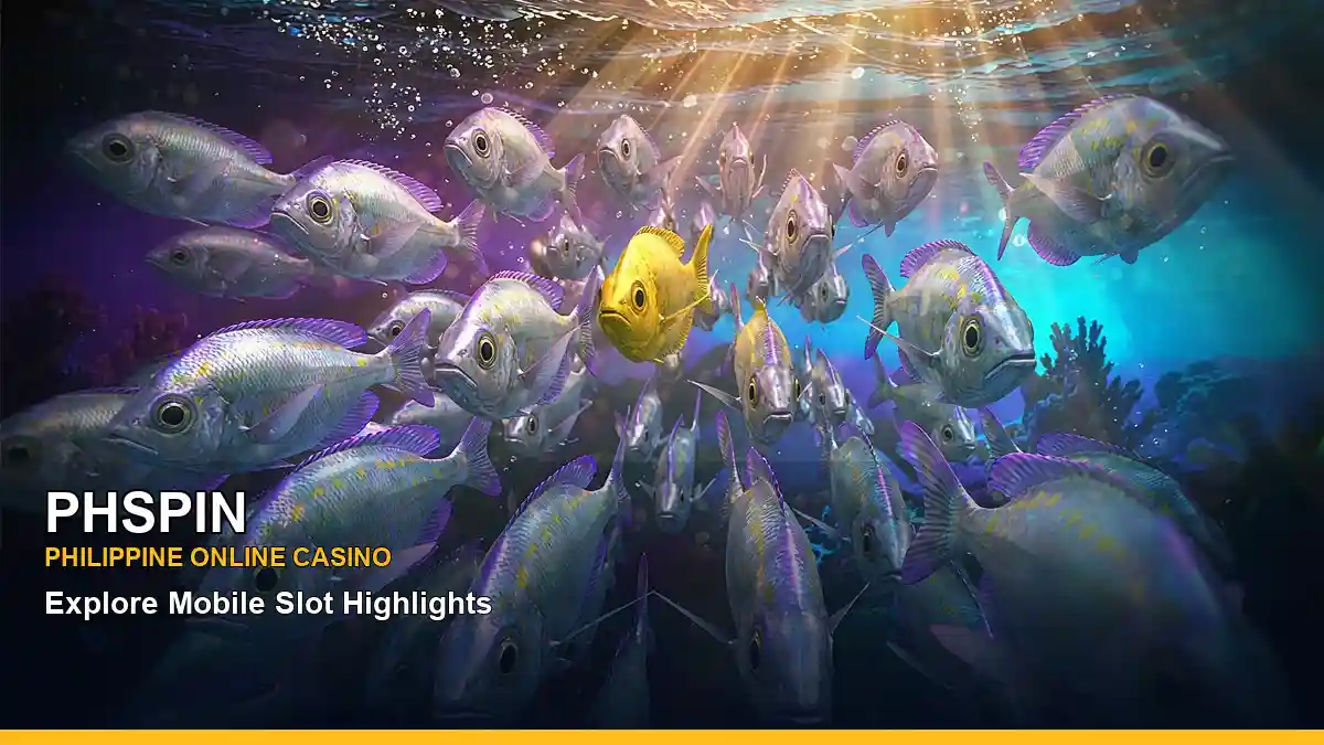 PHSPIN casino fishing games in a treasure chest scene for the PHSPIN brand search, casino access, games, account help and